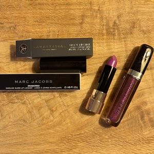 Set of Anastasia matte lipstick &Marc Jacobs gloss
